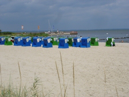 Strandkörbe an der Ostsee bei Ueckermünde